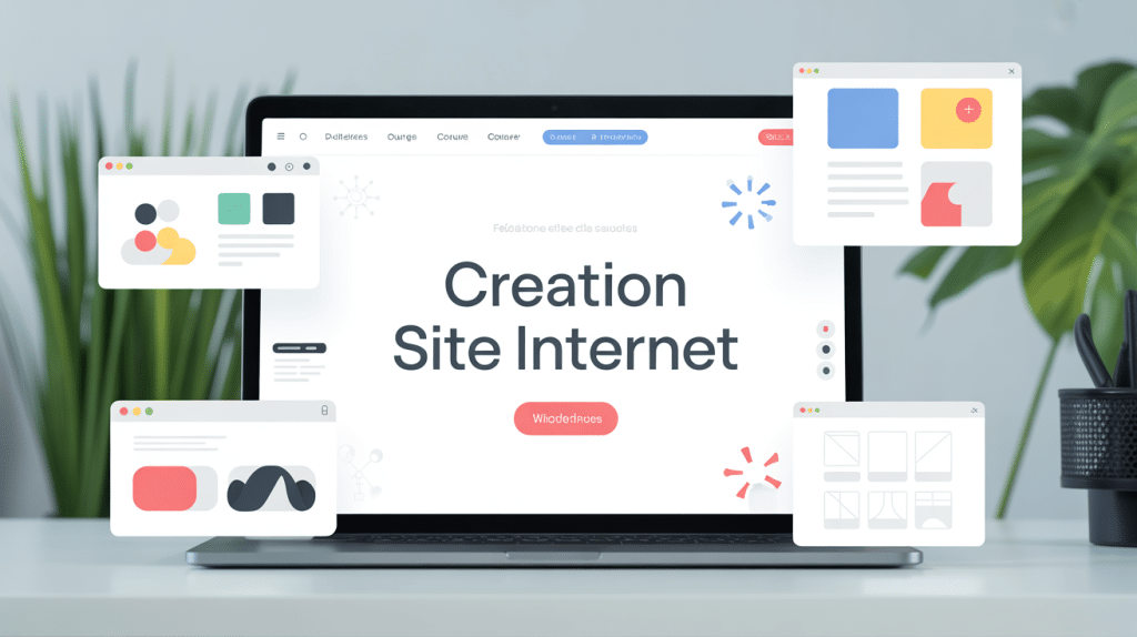 creation site internet agence-limitless.com ecran ordinateur site web design