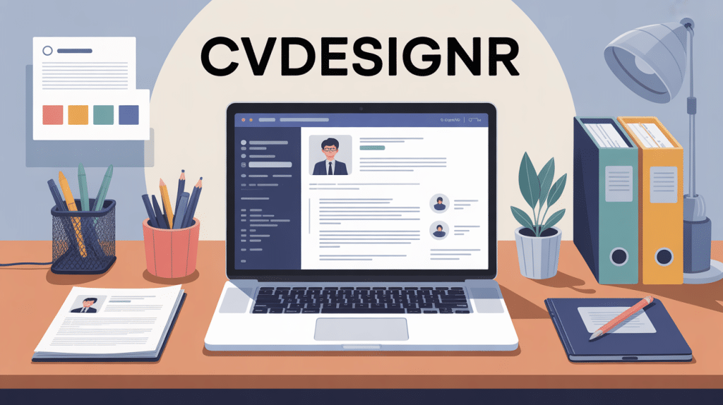 cvdesignr interface bureau creation cv professionnel