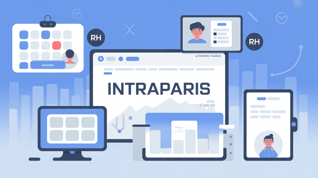 illustration intraparis plateforme digitale administrative