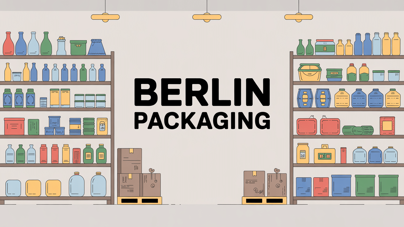 Vue d'un entrepôt moderne Berlin Packaging