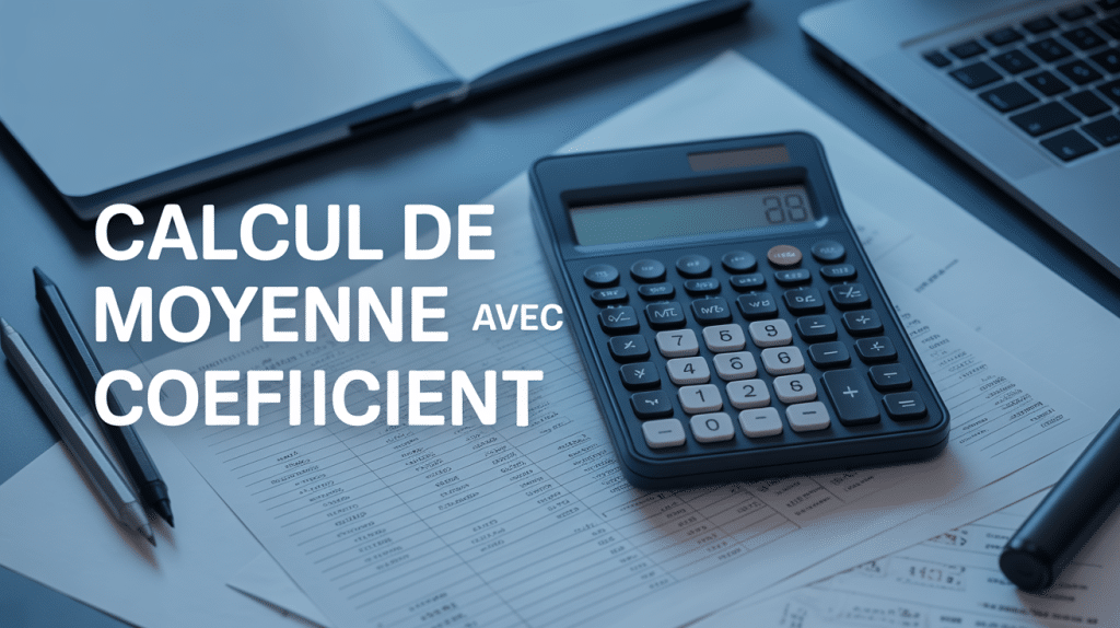 Calcul de moyenne avec coefficient sur bureau