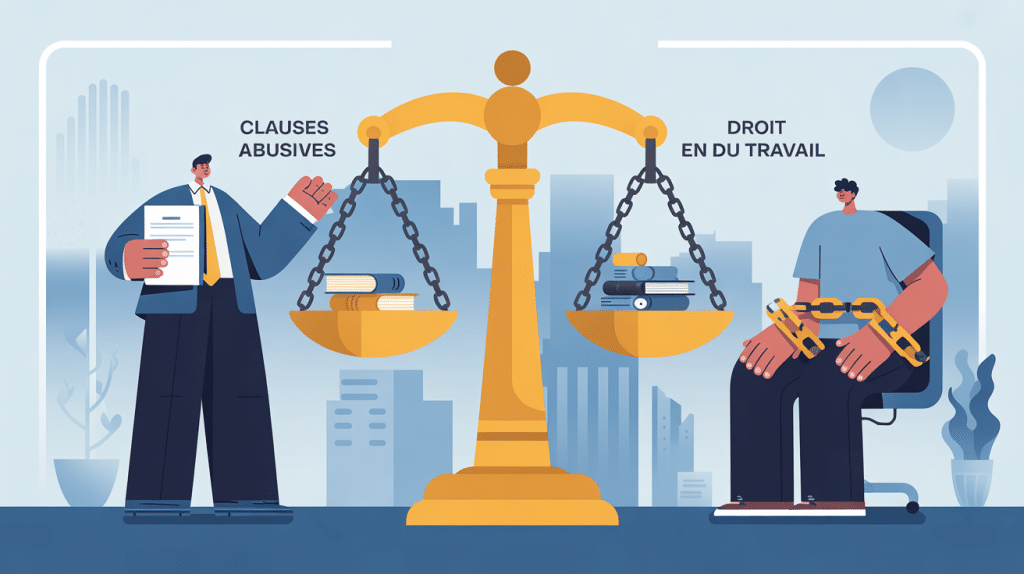 Balance déséquilibrée avec employeur et employé.