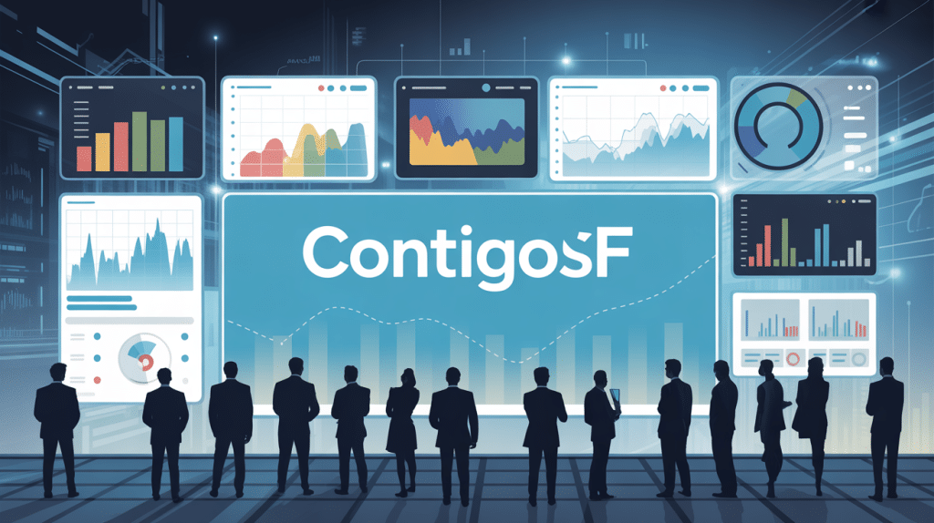 Illustration analytique de tableau de bord ContigoSF