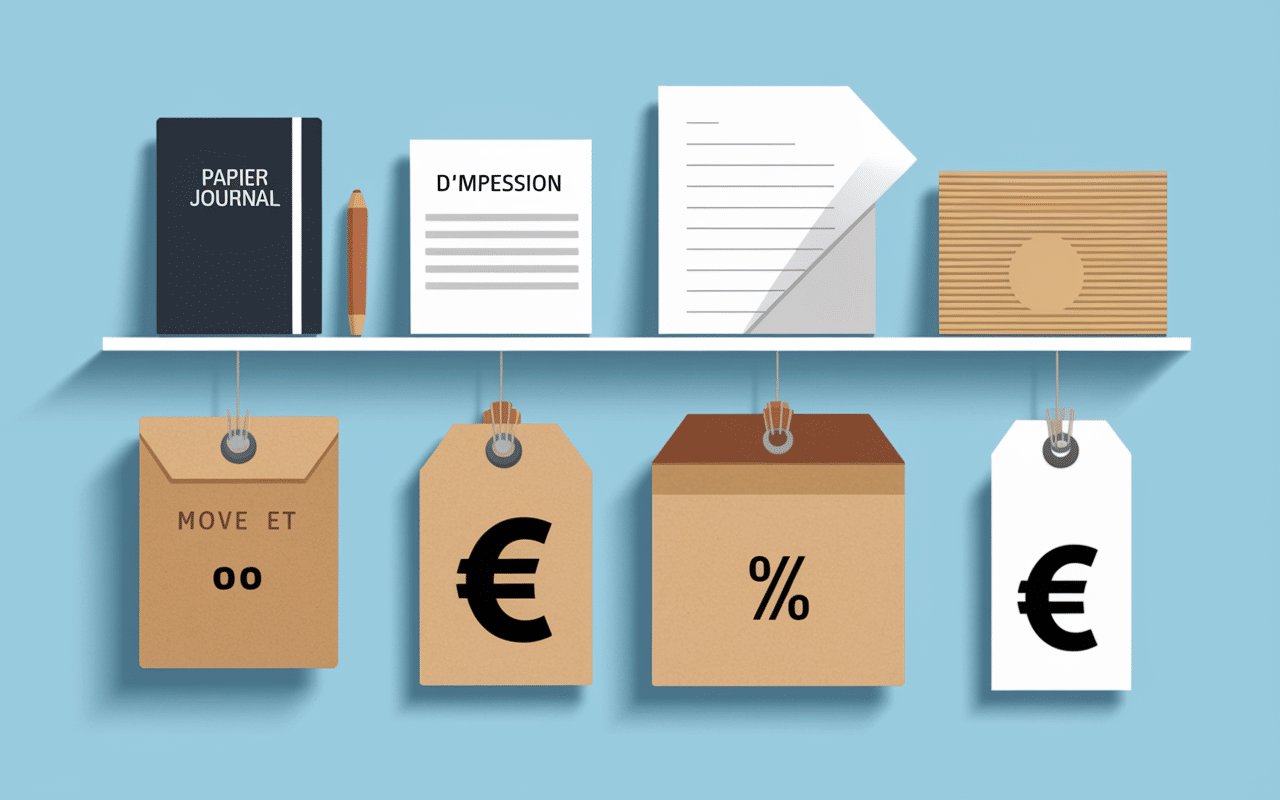 Tableau des types de papier et prix 2024