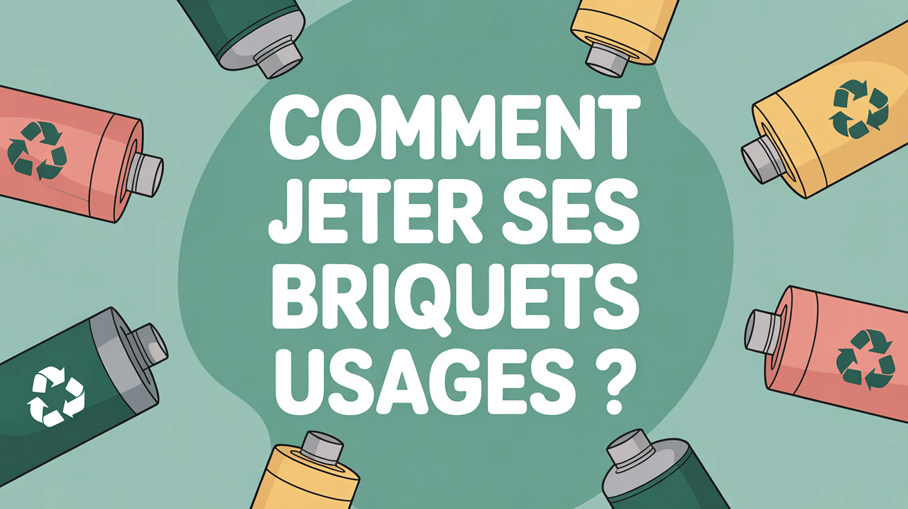 ou jeter les briquets image avec poubelle et différents modèles