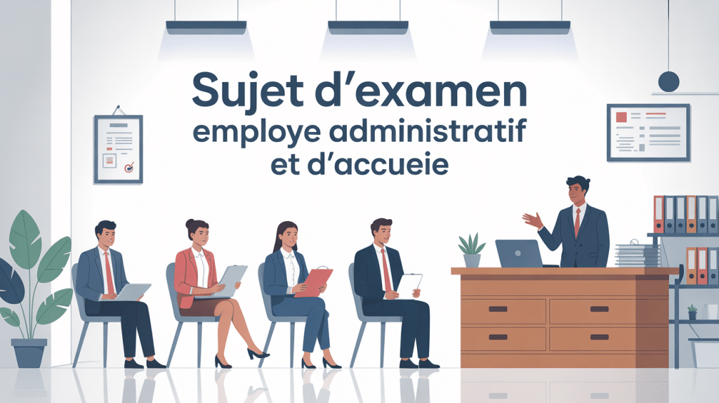 accueil moderne sujet examen employé administratif et d'accueil