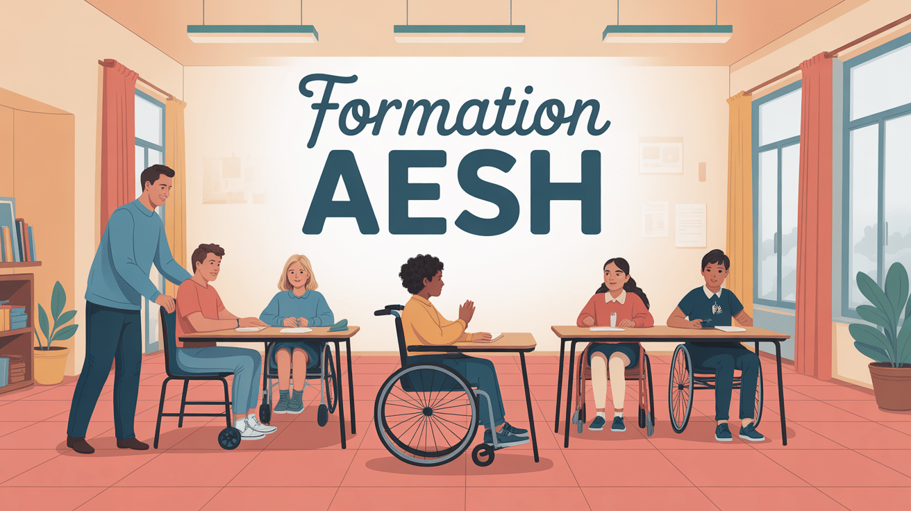 aesh formation accompagnant élève handicap salle de classe
