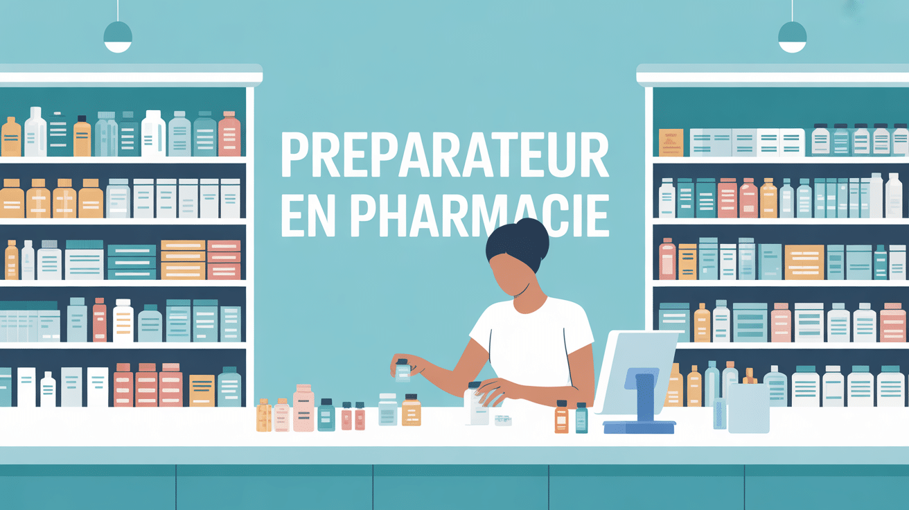 devenir préparateur en pharmacie illustration pharmacie moderne