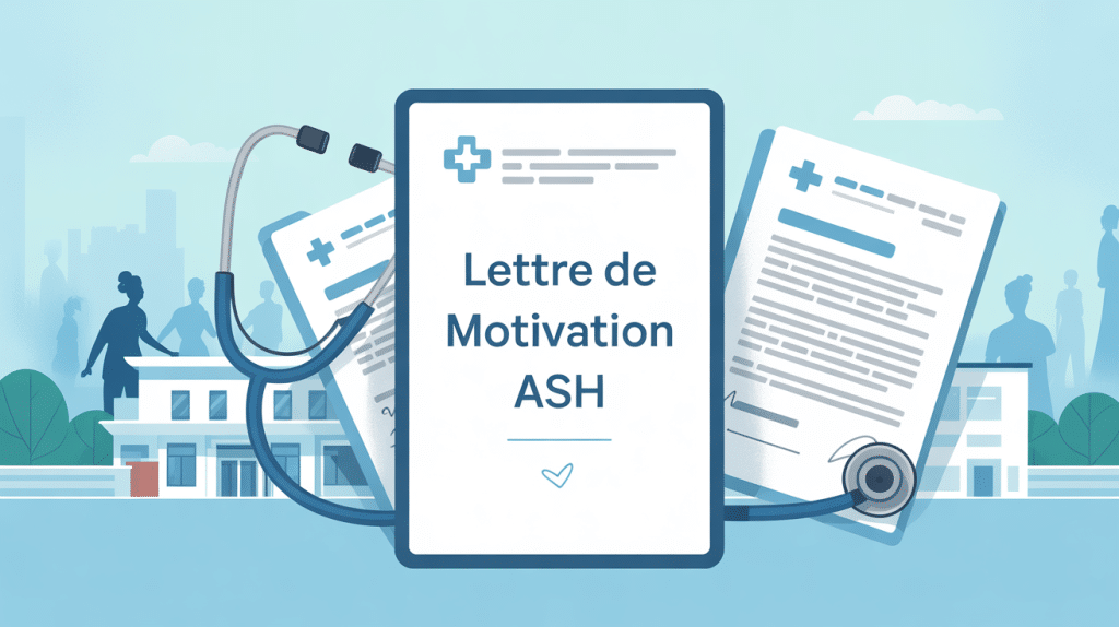 lettre de motivation ash visuel hospitalier stylisé