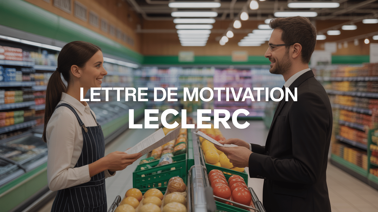 entretien embauche lettre de motivation leclerc supermarche