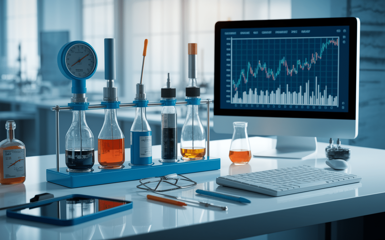 Instruments laboratoire pour mesurer grad-p