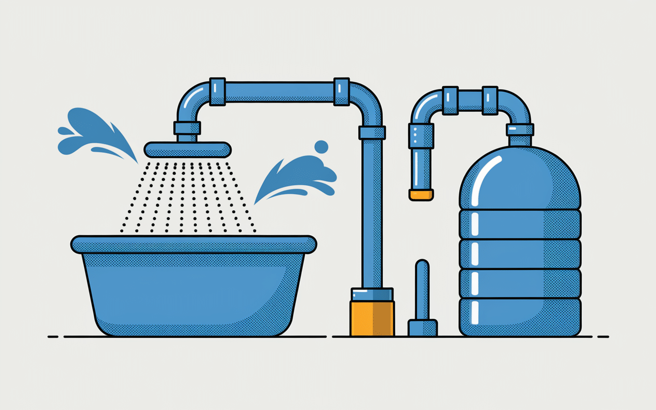 recycler eau douche équipements techniques pratiques
