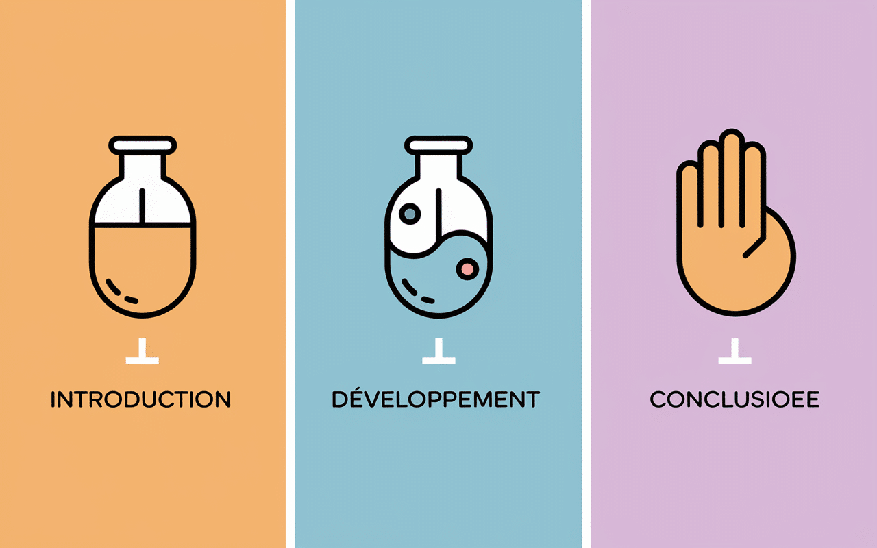 Schéma organisation lettre de motivation job d'été infographie sections