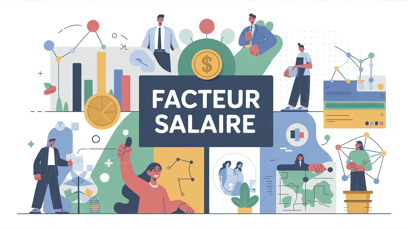 facteur salaire illustration moderne sur parametres de remuneration