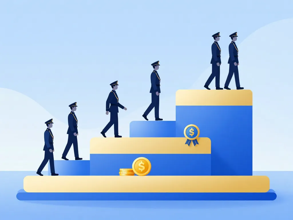 schéma progression salaire gendarme grades primes