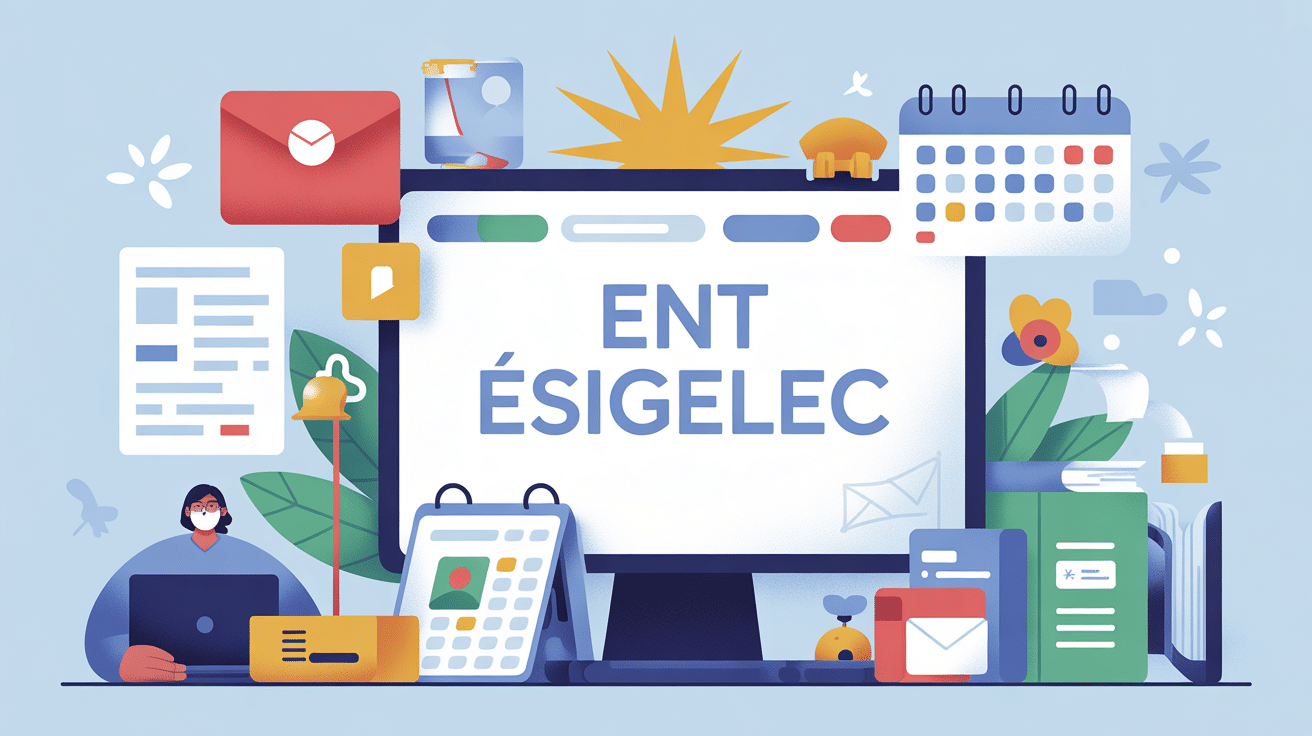 Illustration centrale ent esigelec plateforme étudiante