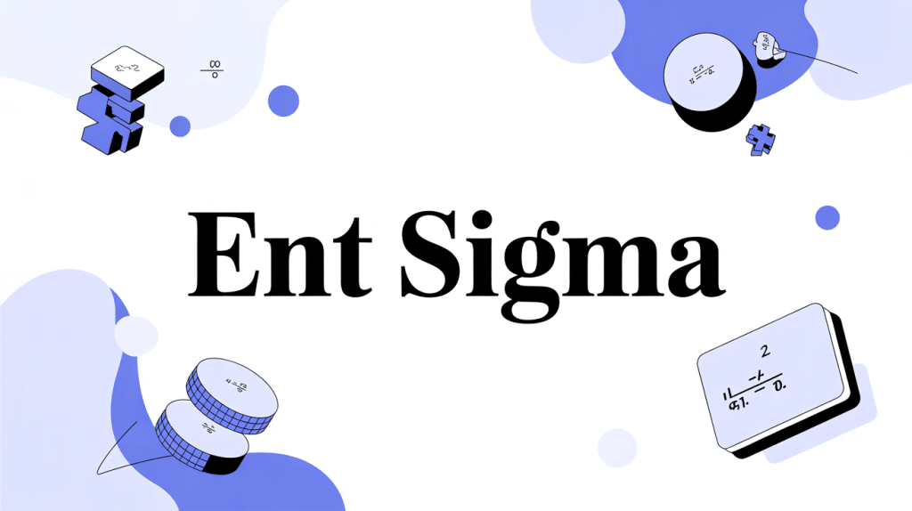 Illustration conceptuelle ent sigma mathématiques modernes