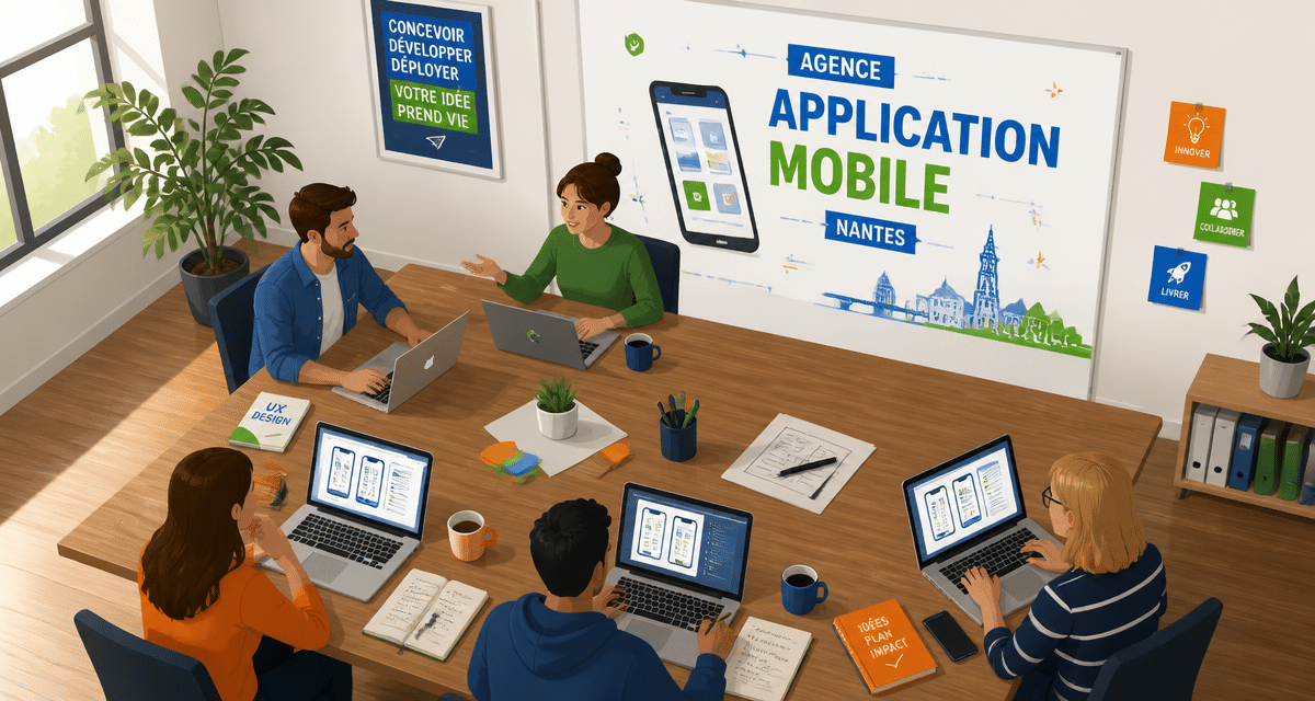 Agence application mobile Nantes réunion équipe
