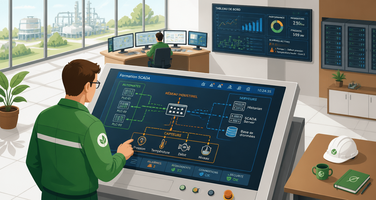 formation scada ingénieur salle de contrôle