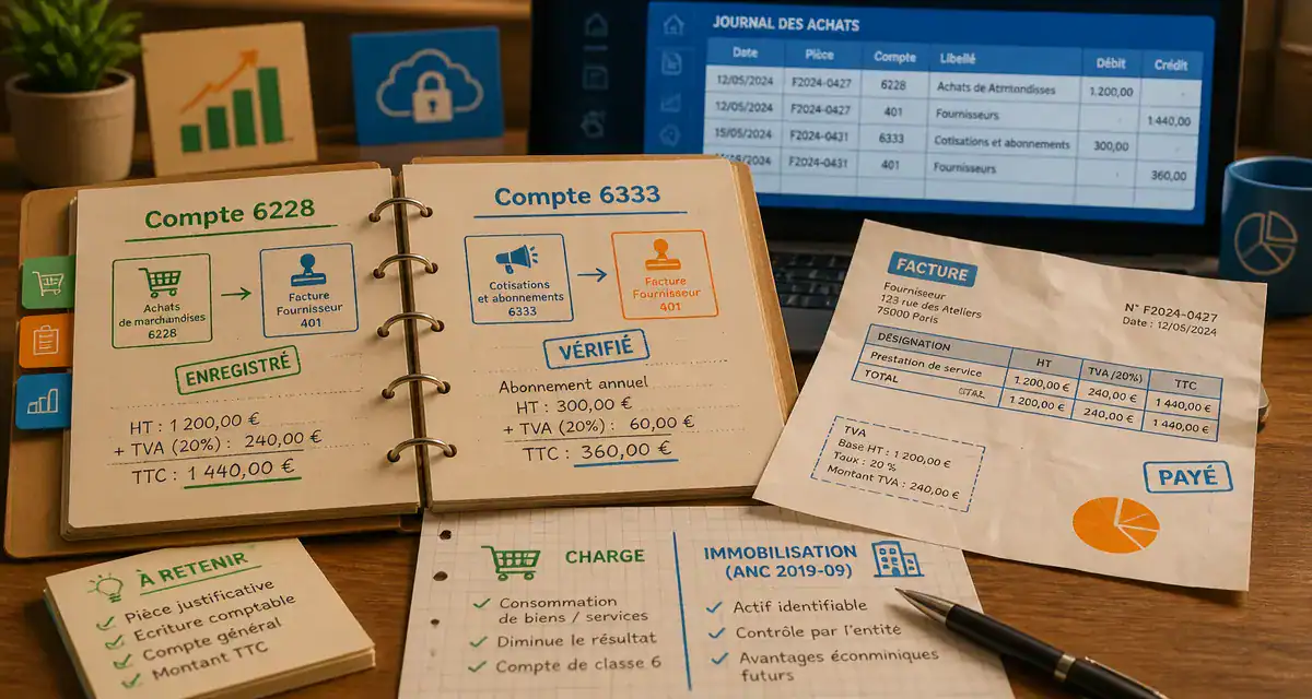 Compte comptable formation : écritures 6228, 6333 ou 6313