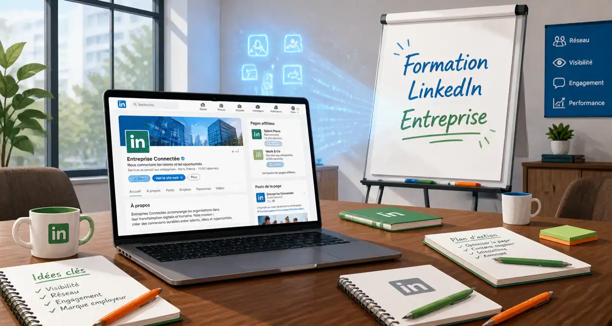formation linkedin entreprise ordinateur paperboard