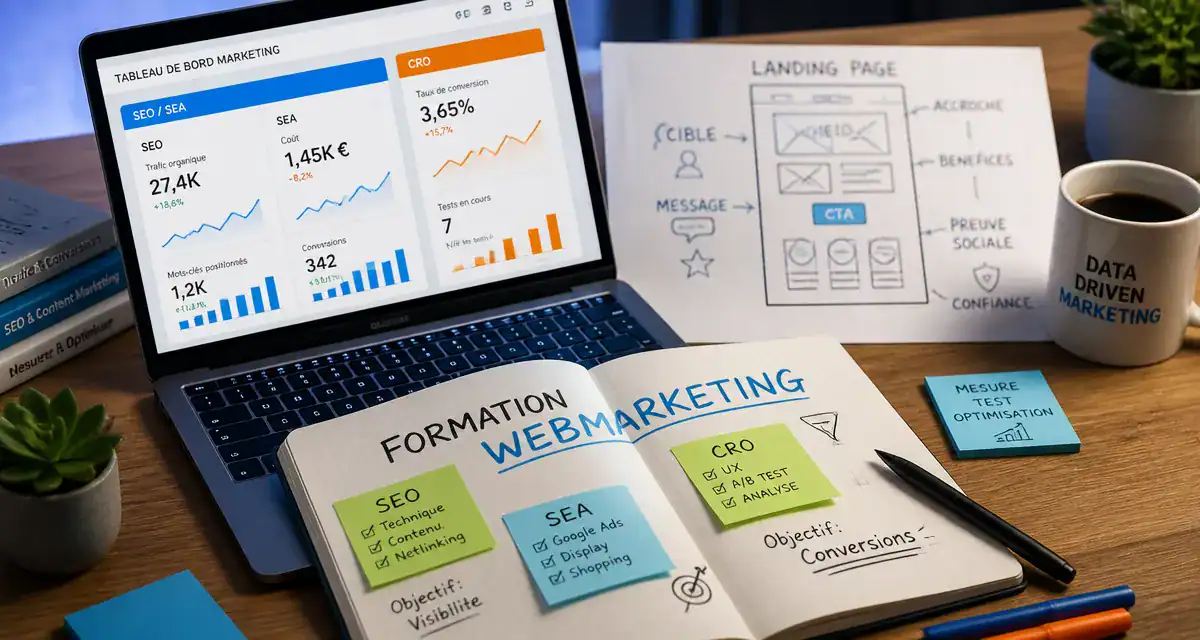Formation webmarketing : choisir un cursus et financer la montée en compétences