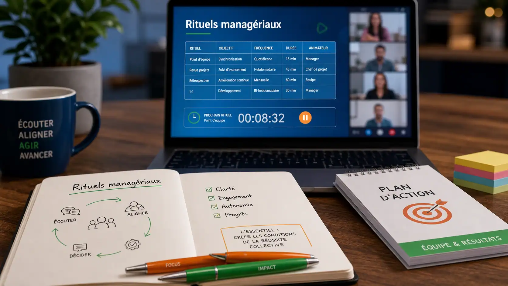 Rituels managériaux pour souder les équipes sans réunionite
