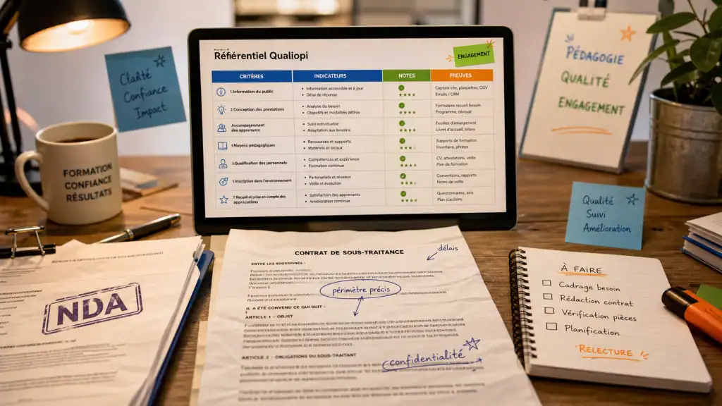 Sous traitance organisme de formation : conformité 2024