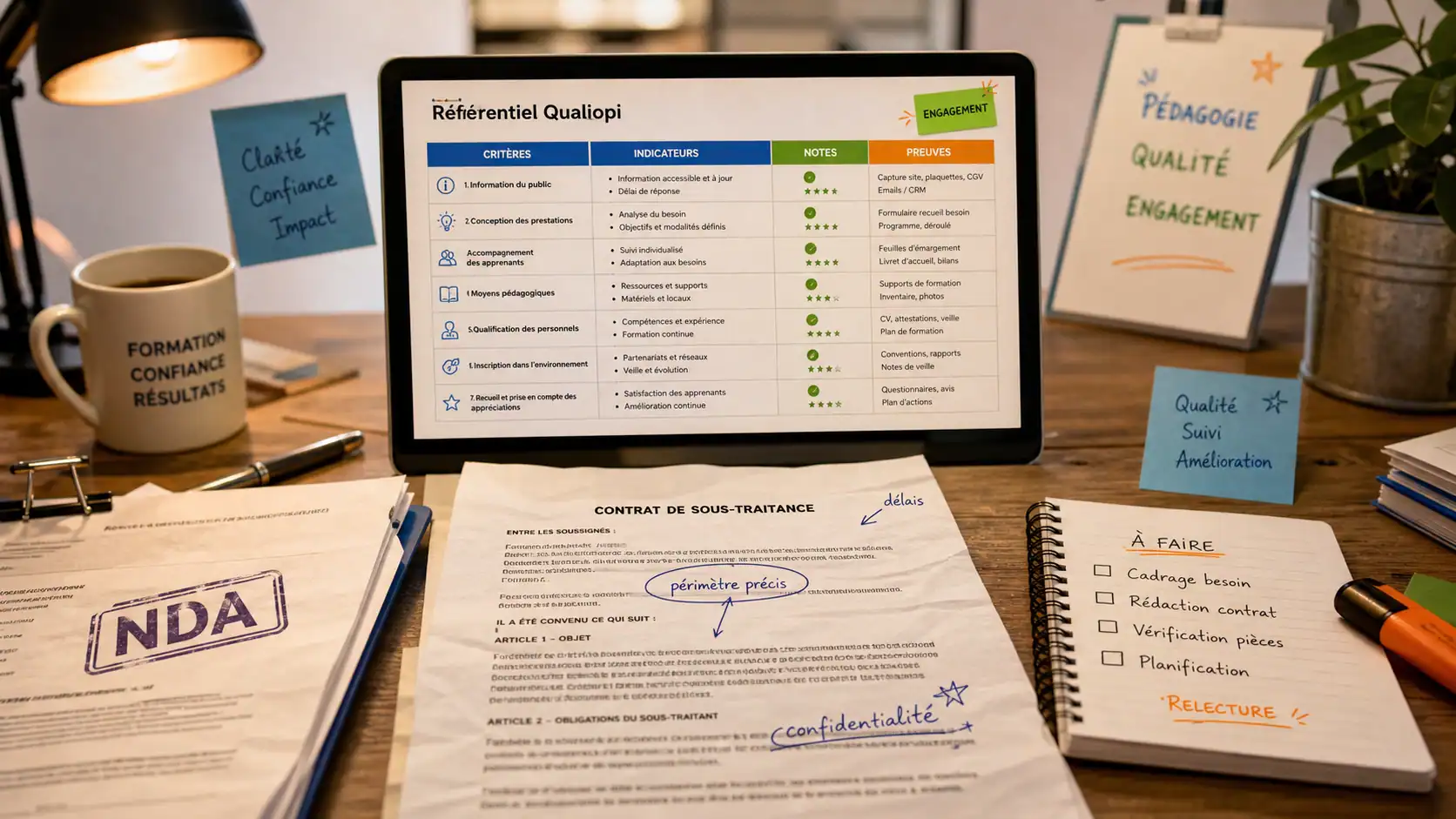 Sous traitance organisme de formation : conformité 2024
