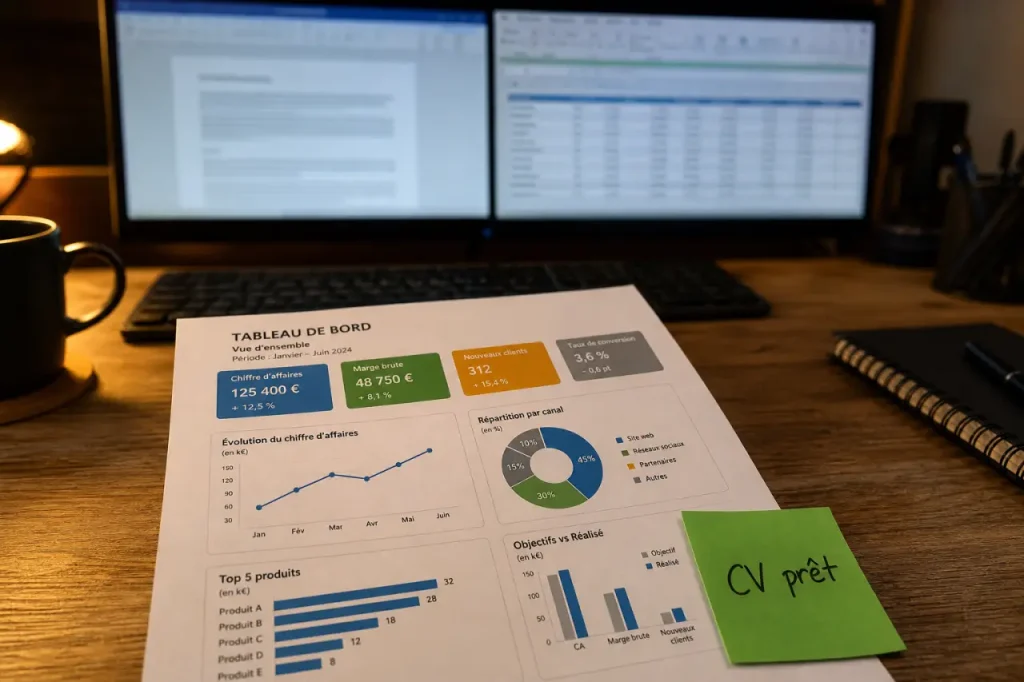 Compétence bureautique : CV prêt Word Excel