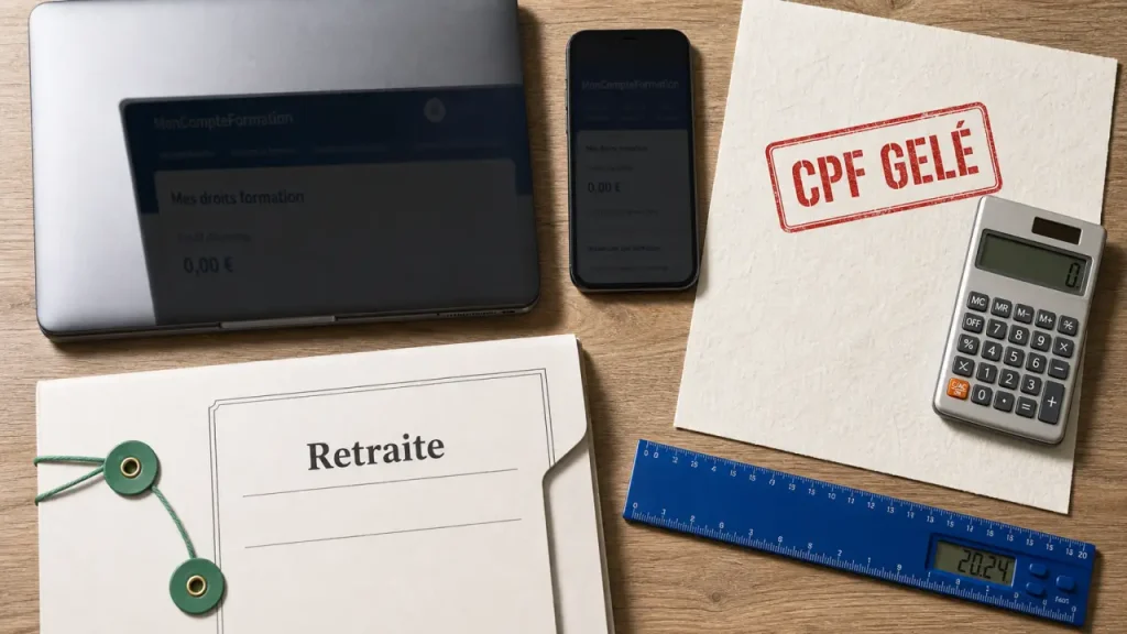 CPF non utilisé retraite : droits gelés et cumul emploi-retraite