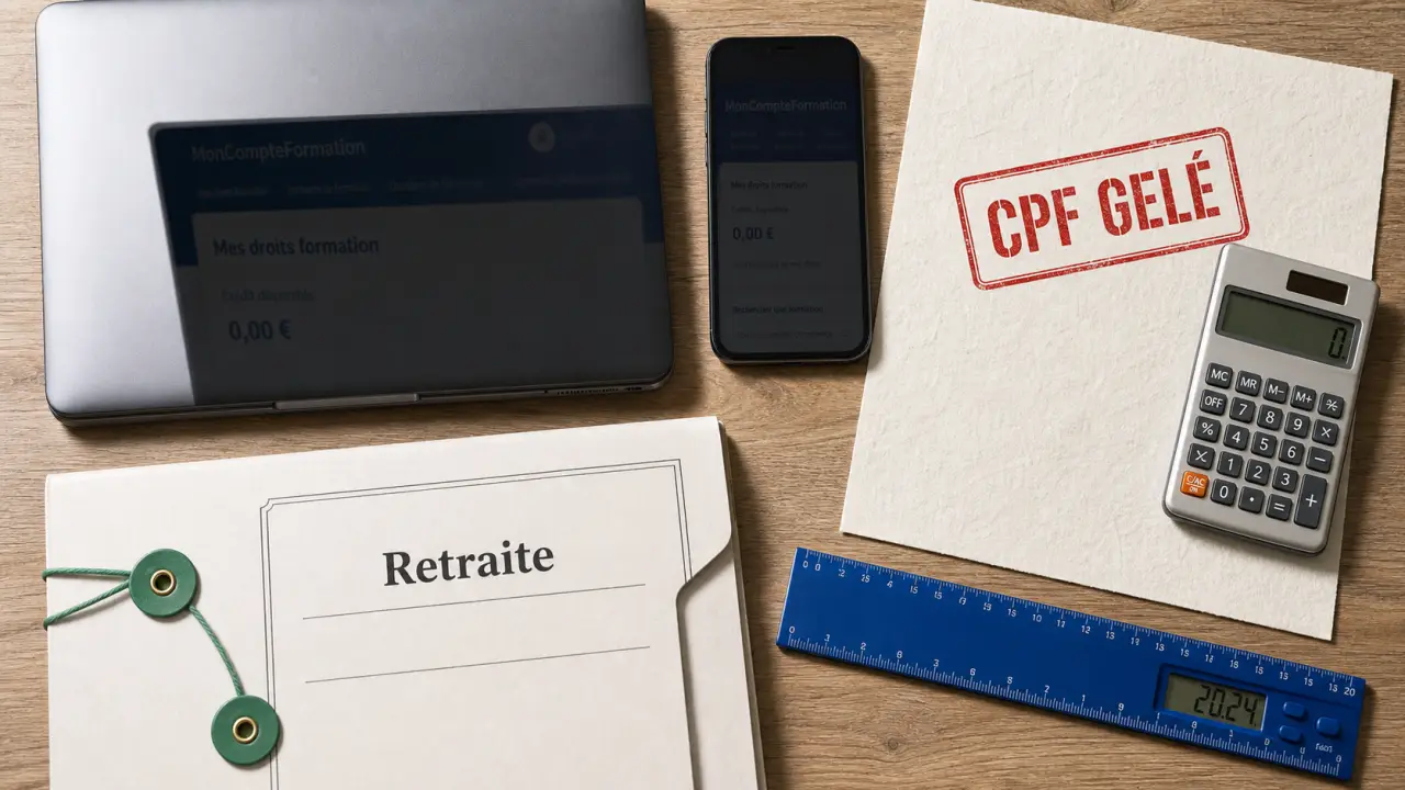 CPF non utilisé retraite : droits gelés et cumul emploi-retraite