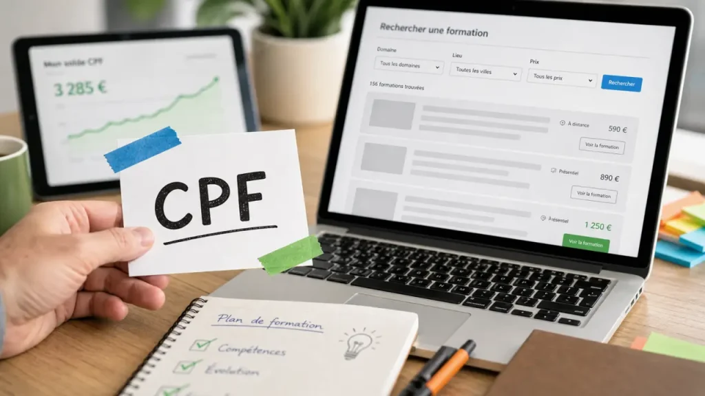 formation cpf liste : filtres CPF pour trouver une certification éligible