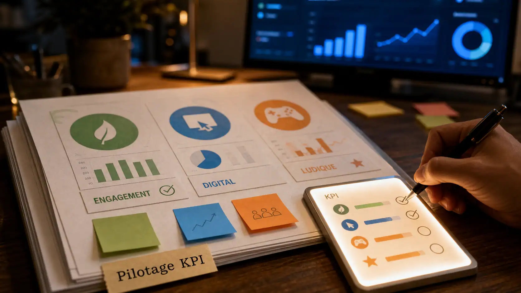 Management tableau de bord KPI : pilotage d’objectifs avec 1 à 3 indicateurs