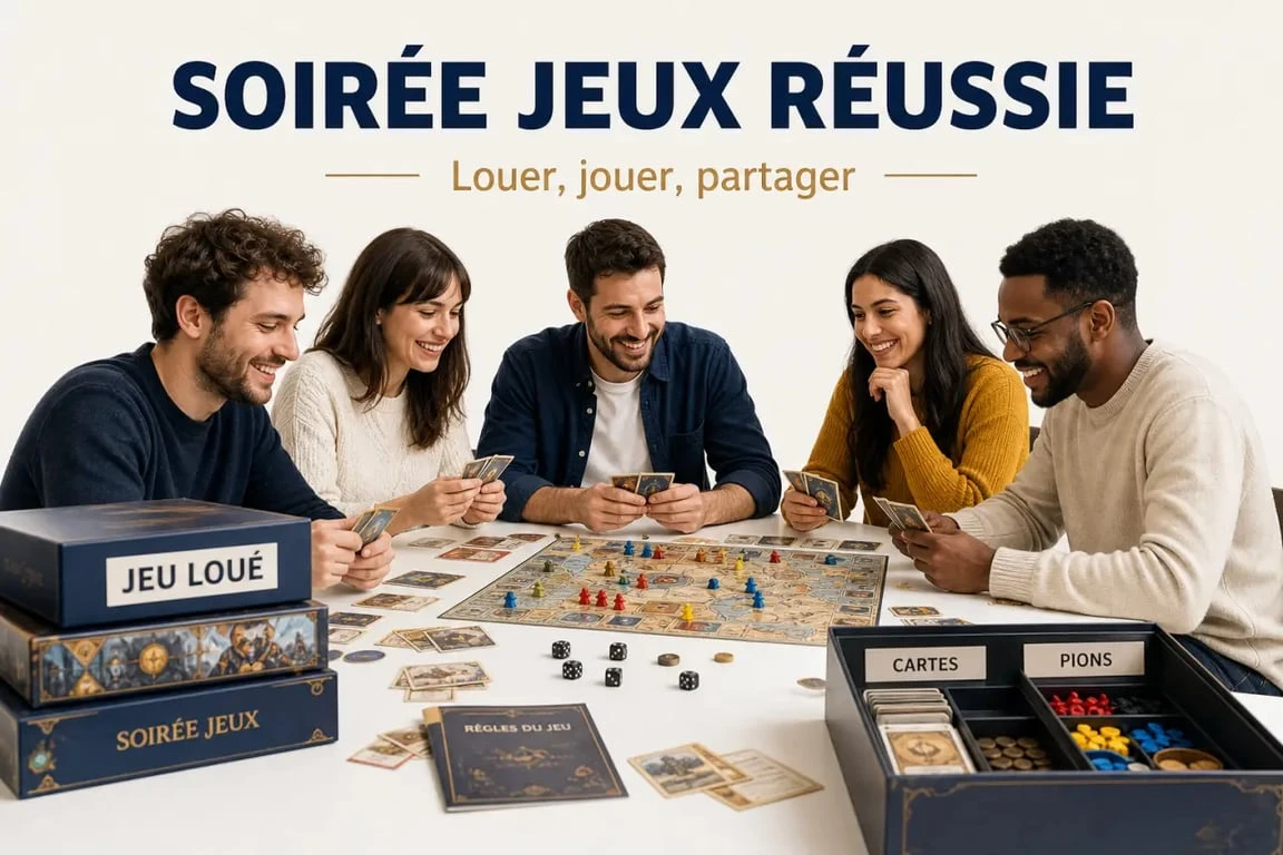Location jeux de societe : soirée entre amis autour d’un jeu loué
