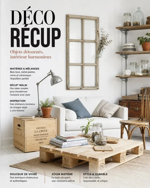 Déco récup 80 idées dans un intérieur inspirant avec palette, caisse de vin et objets détournés