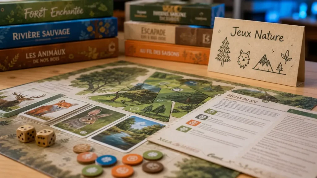 Forêt, animaux, tuiles : quel jeu de société nature choisir selon l’âge et le public ?