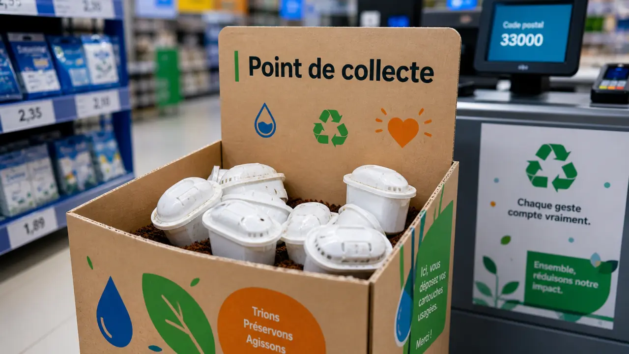 Recycler les cartouches Brita : point de collecte en supermarché