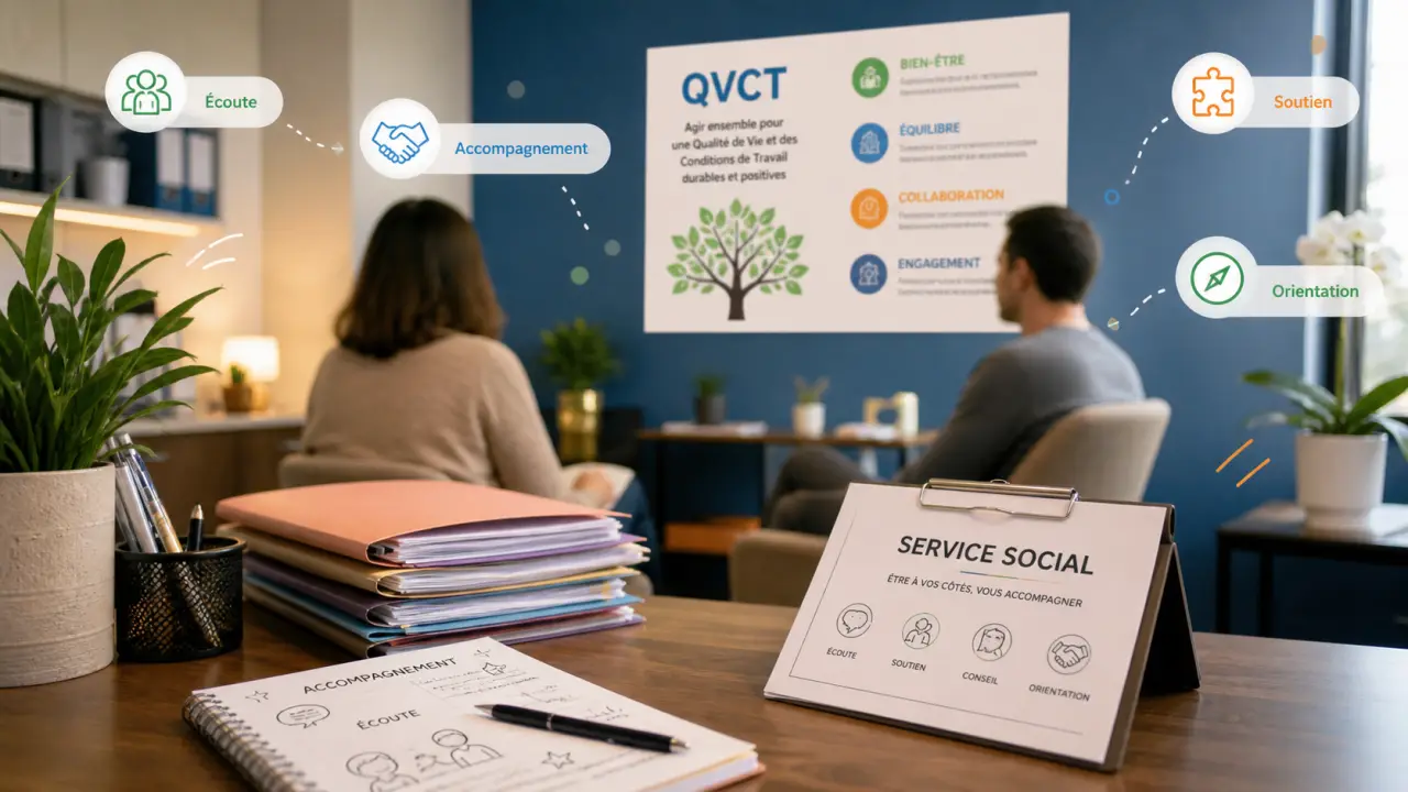 Service social entreprise : prévenir les RPS en entreprise avec l’assistante sociale