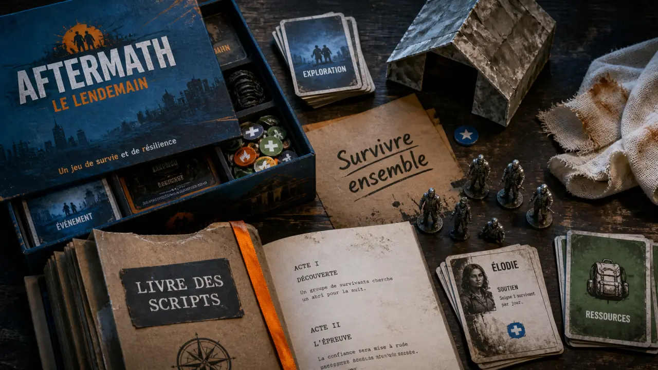 This war of mine jeux de plateau : abri et survivants, jouer à 6