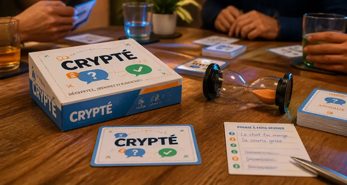 Crypté jeu de société : décryptage phonétique et cartes