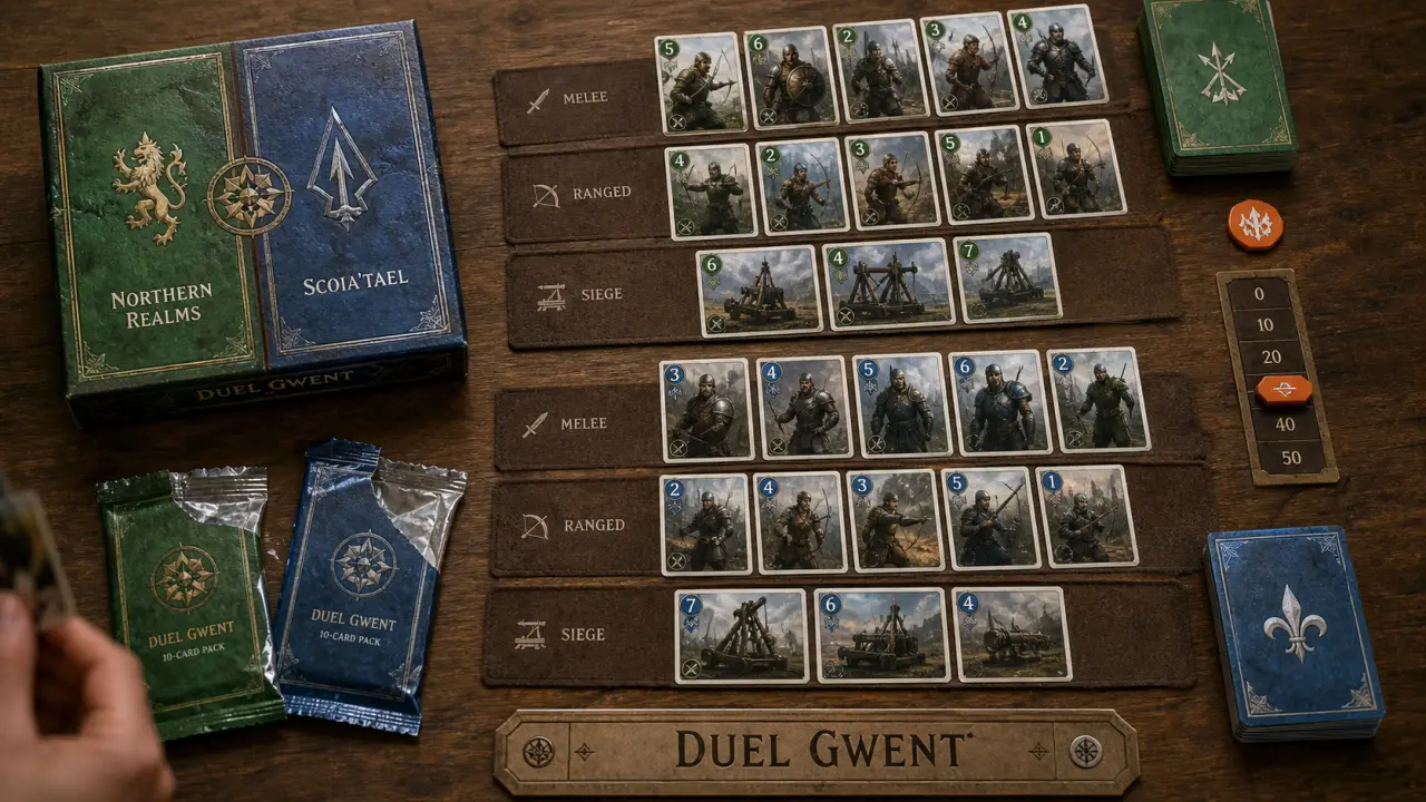 Gwent jeu de société : duel tactique à deux manches