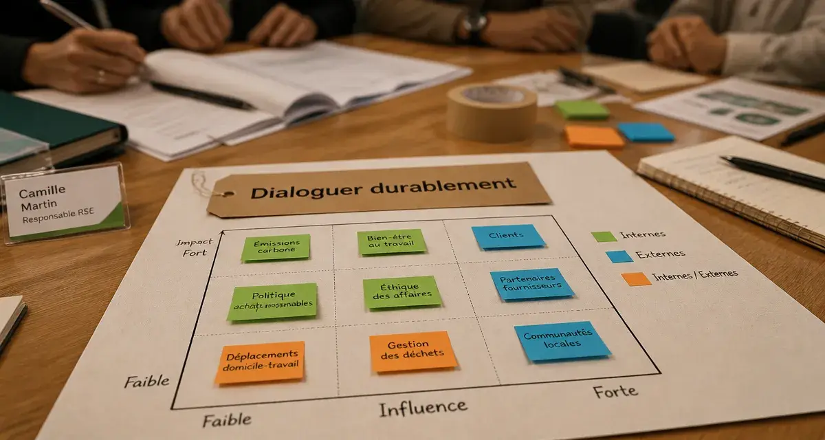 Parties prenantes RSE : carte de matérialité et alliés à mobiliser