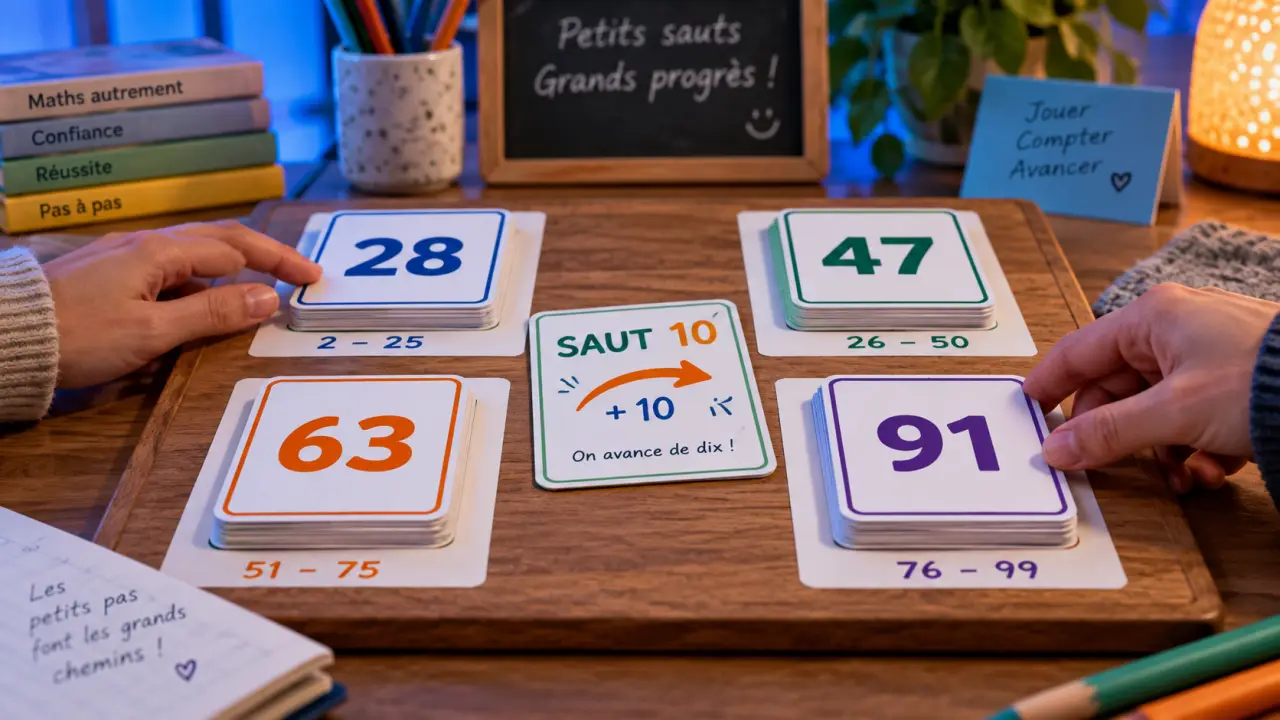 The Game jeu de société : quatre piles de cartes pour gagner ensemble
