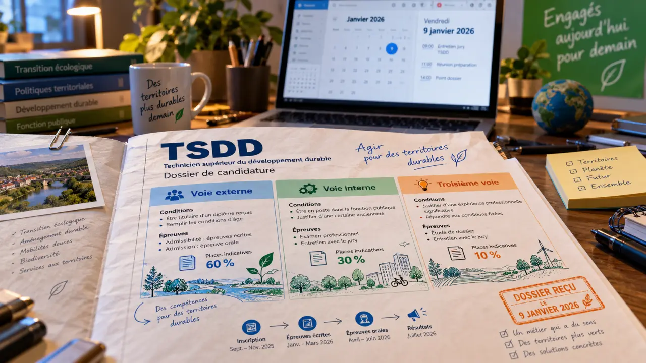 Concours developpement durable : dossier TSDD, dates de candidature