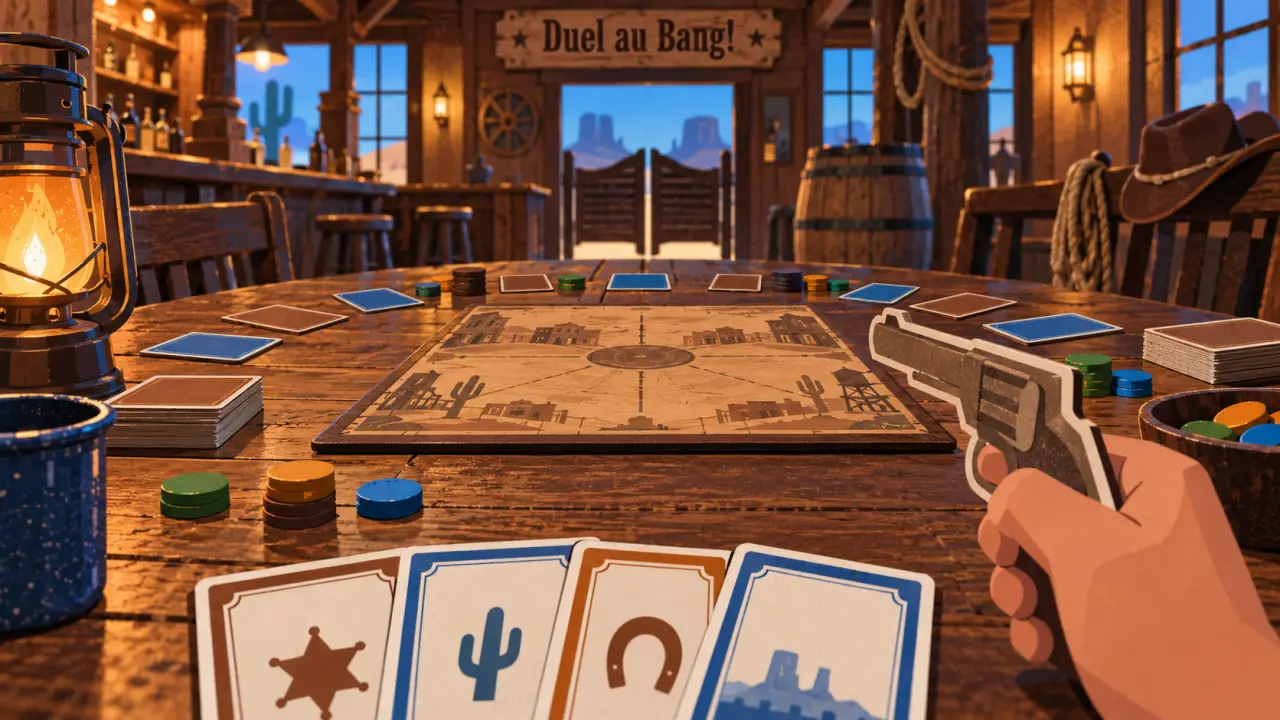 Jeu de société bang : duel au Bang! renégat seul face au shérif