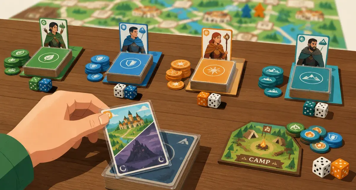 Slay the spire jeu de société : cartes et deckbuilding coop en jeu réel